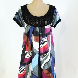 Moschino colorful print mini dress